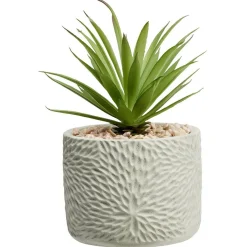 Petite plante artificielle dans pot déco relief < Gifi Clearance