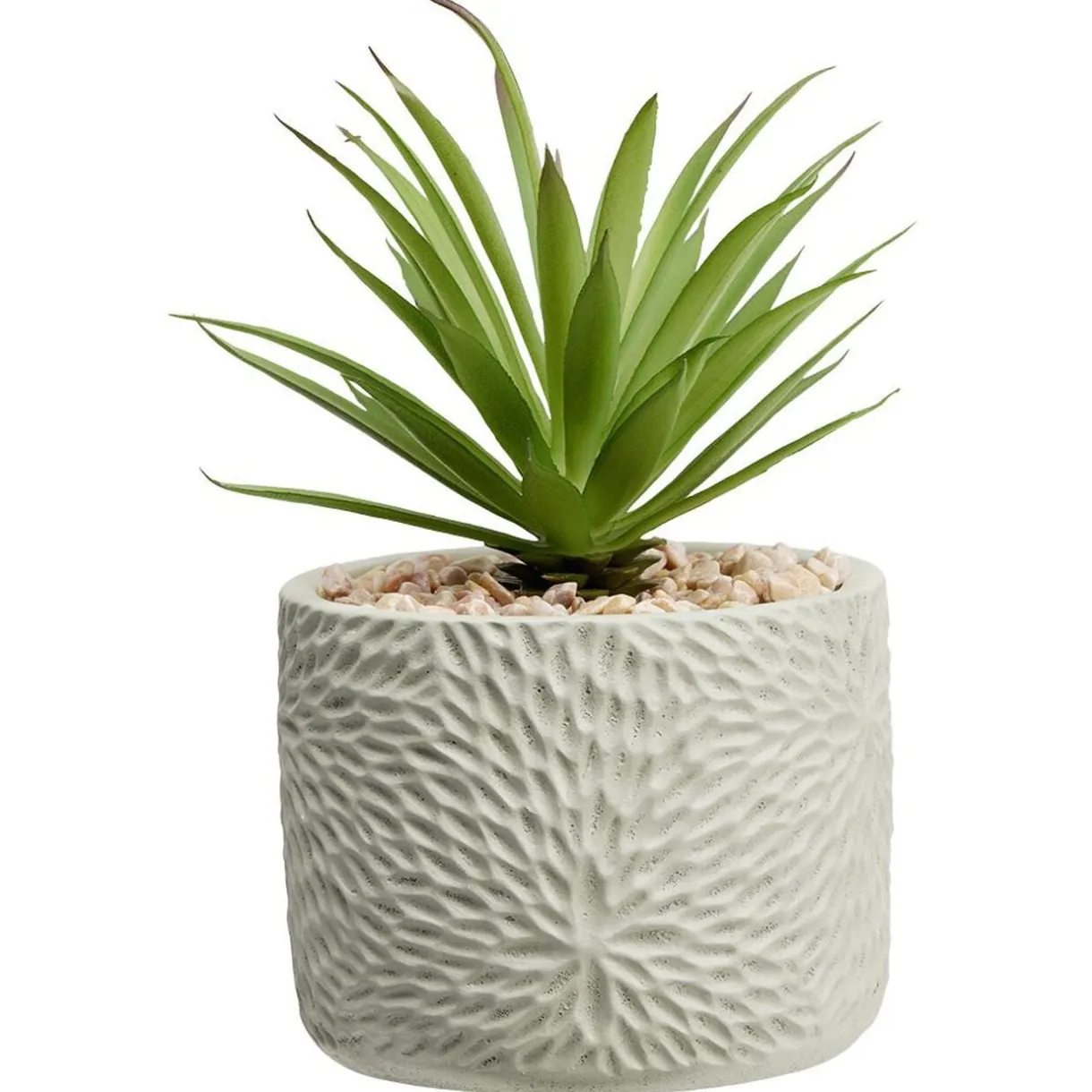 Petite plante artificielle dans pot déco relief < Gifi Clearance
