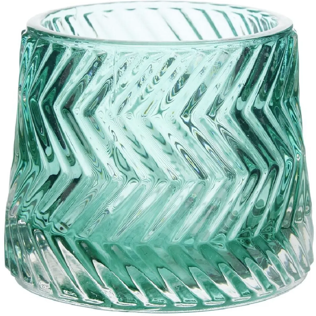 Photophore en verre strie diagonale < Gifi Outlet