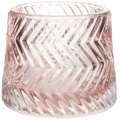 Photophore en verre strie diagonale < Gifi Outlet