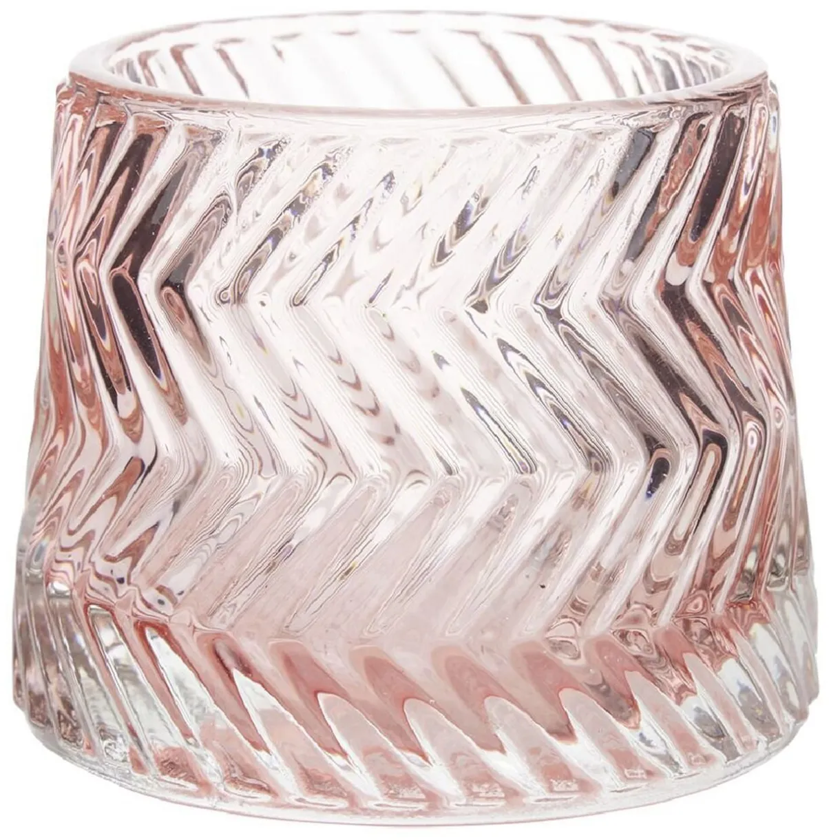 Photophore en verre strie diagonale < Gifi Outlet