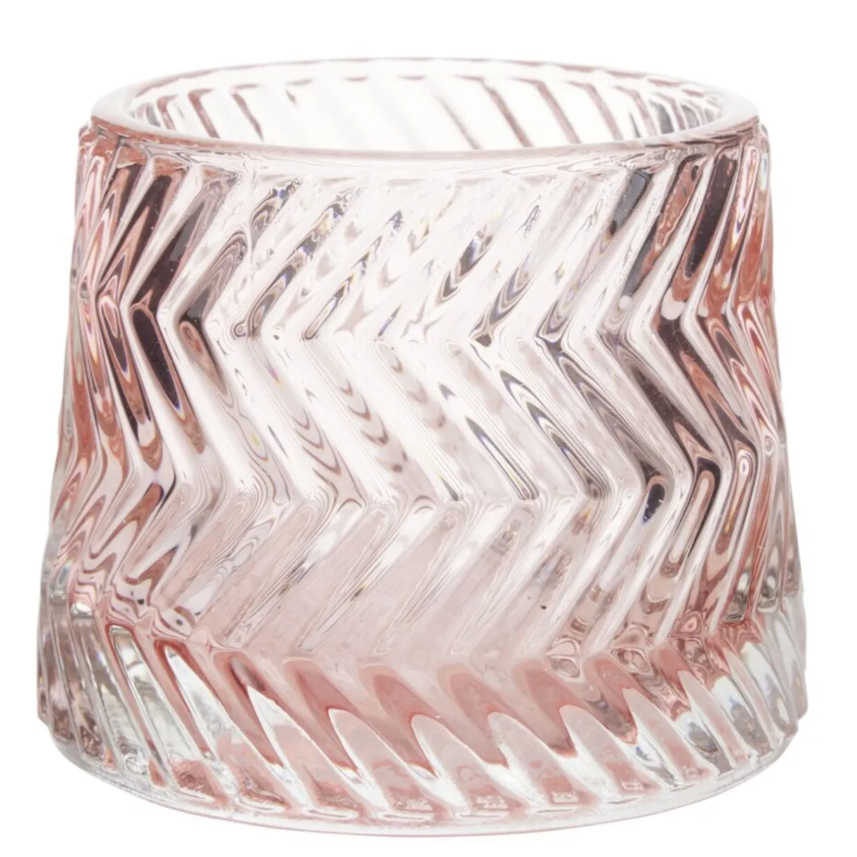 Photophore en verre strie diagonale < Gifi Outlet