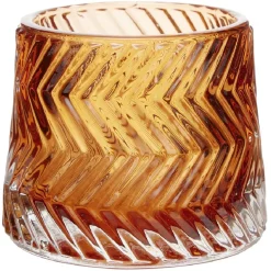 Photophore en verre strie diagonale < Gifi Outlet
