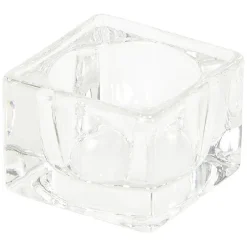 Photophore en verre transparent x5