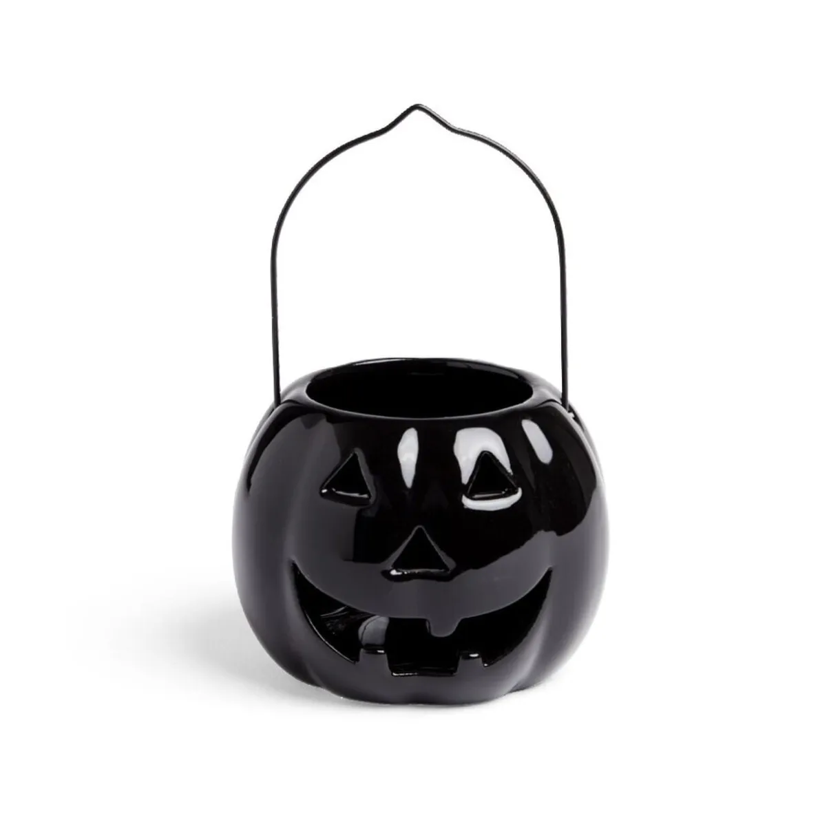 Photophore Halloween lanterne citrouille en céramique Ø10xH8cm < Gifi Online