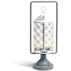 Photophore rotatif gris et blanc < Gifi Hot