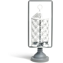 Photophore rotatif gris et blanc < Gifi Hot