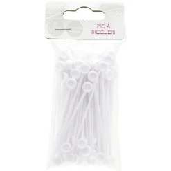 Pic à bigoudis blancs