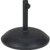 Pied de parasol rond ciment noir 20kg Ø45xH38cm