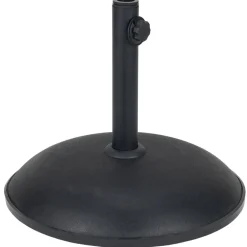 Pied de parasol rond ciment noir 20kg Ø45xH38cm
