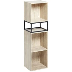 Pieds pour meuble Box Cube métal noir H17,5cm