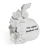 Pierre décor funéraire polyrésine "Pour toujours dans notre coeur" H9,5cm