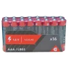 Pile alcaline LR03 AAA 1,5V x16 < Gifi Best