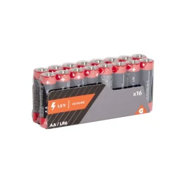 Pile alcaline LR06 type AA 1,5V x16 < Gifi Sale