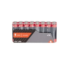 Pile alcaline LR06 type AA 1,5V x16 < Gifi Sale
