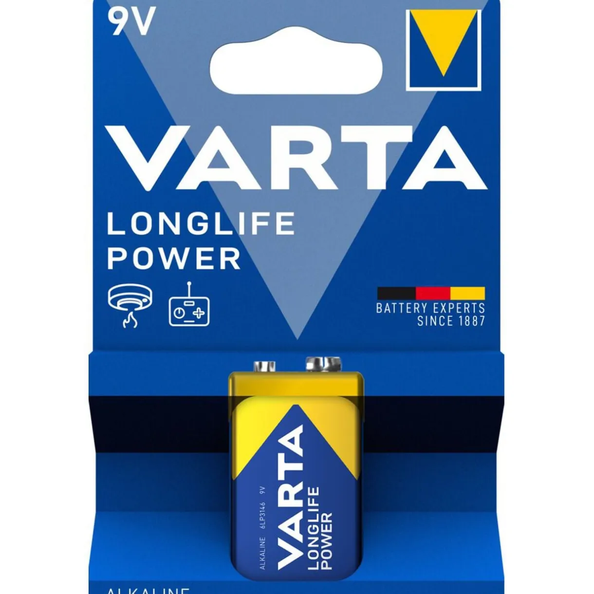 Pile alcaline Varta 9V < Gifi New