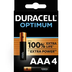 Pile Duracell Optimum AAA LR03 x4 < Gifi Discount
