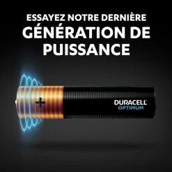 Pile Duracell Optimum AAA LR03 x4 < Gifi Discount