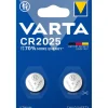 Pile lithium plates Varta CR2025 x2