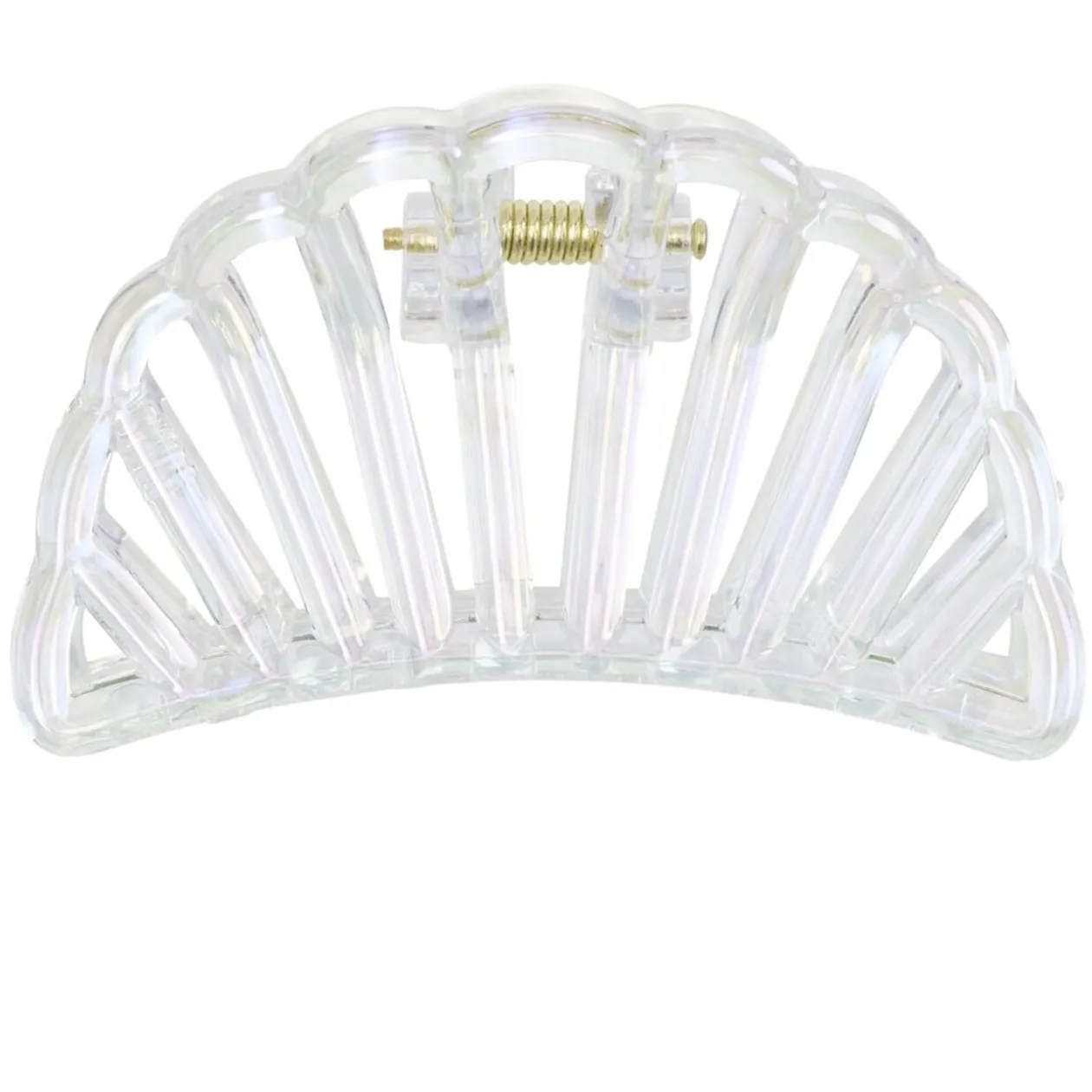 Pince cheveux coquillage blanc nacré L6cm