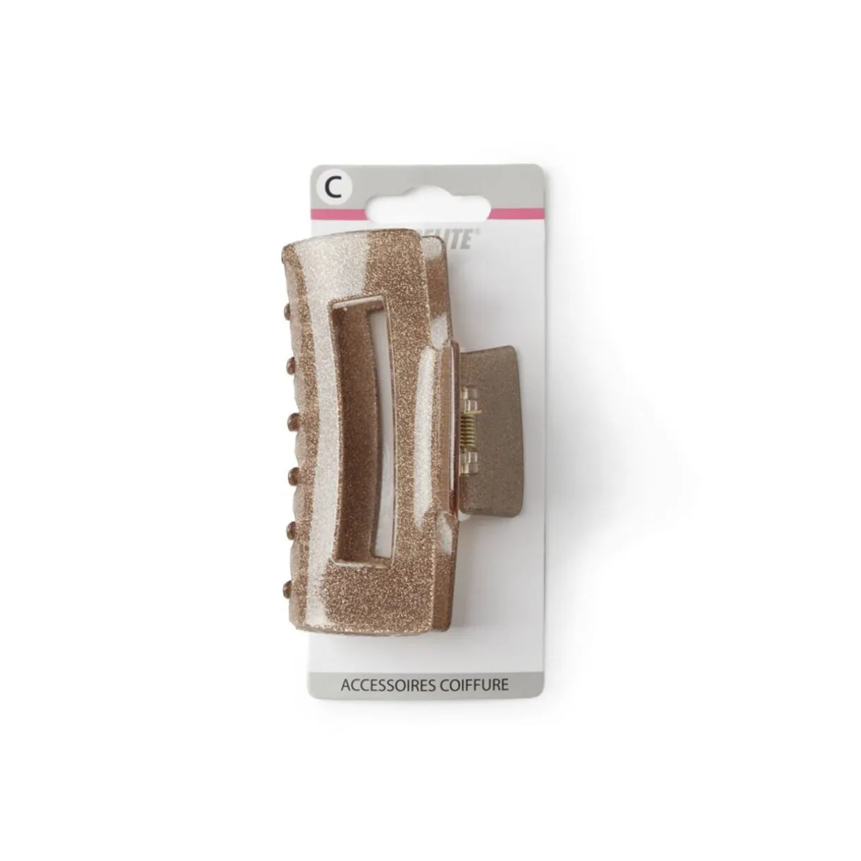 Pince cheveux crabe marron pailleté L10cm < Gifi Clearance