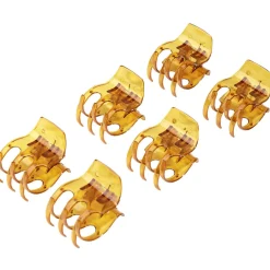 Pince à cheveux crabe x6 plastique L3,8cm (3 modèles) < Gifi Online