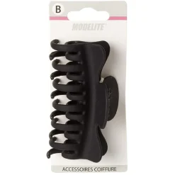 Pince à cheveux croco noir mat L9cm < Gifi Online