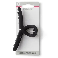 Pince cheveux noir mat effet noué L11cm