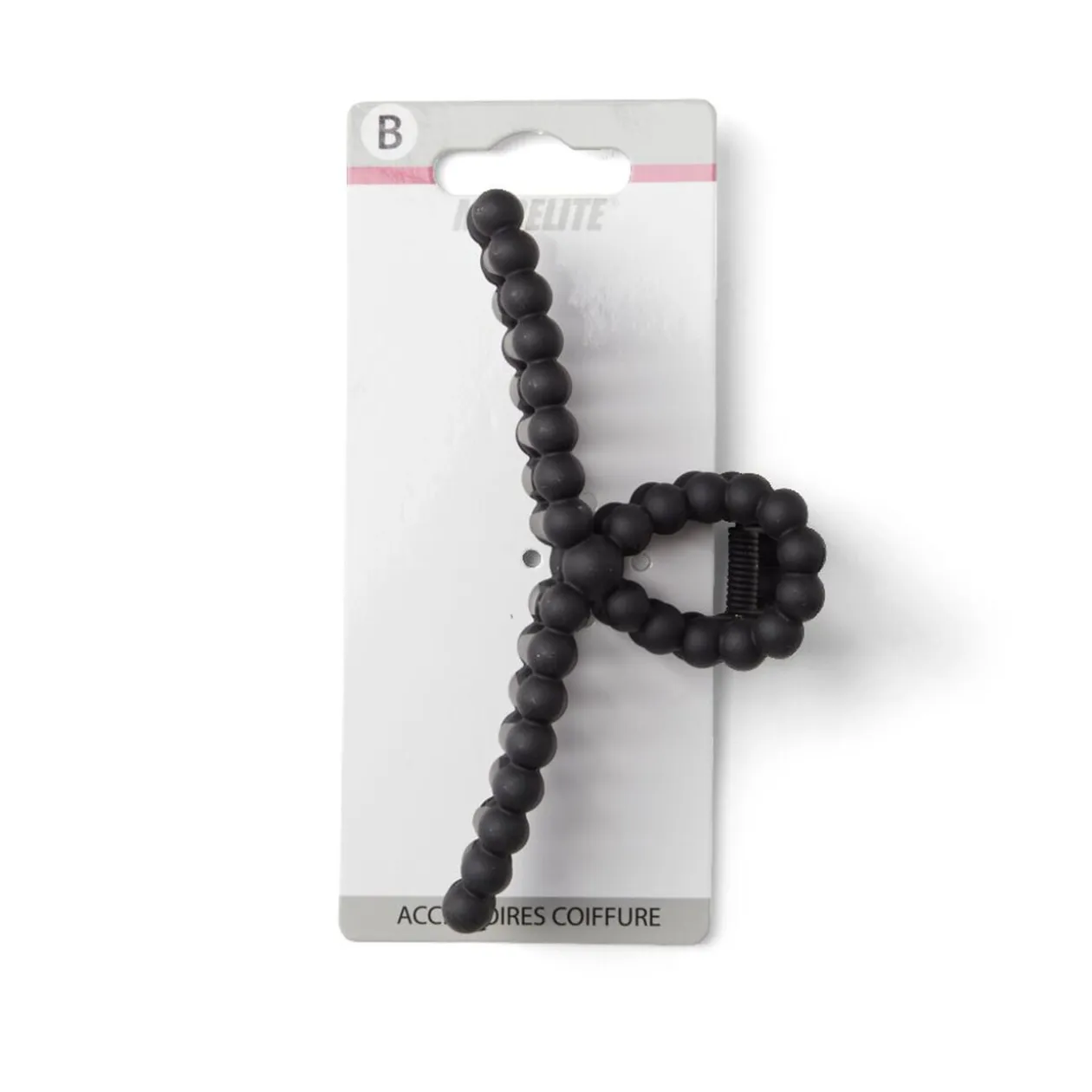 Pince cheveux noir mat L11cm