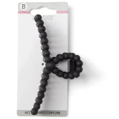 Pince cheveux noir mat L11cm