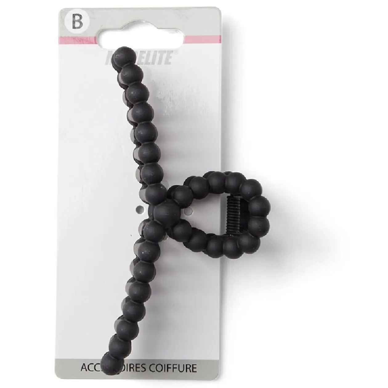 Pince cheveux noir mat L11cm