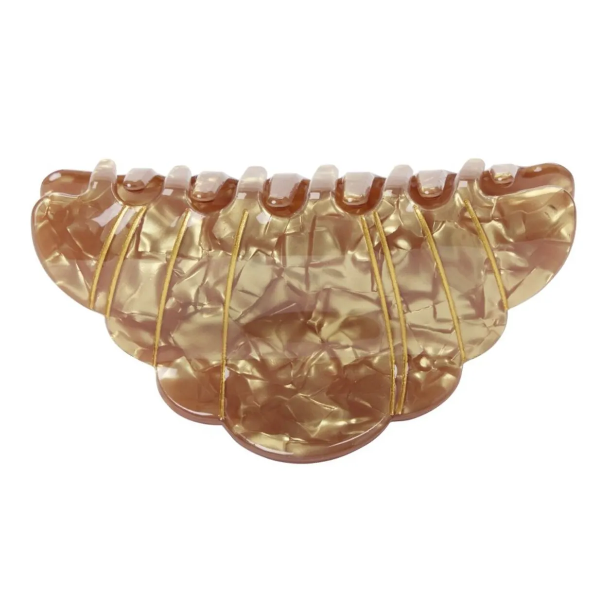 Pince à cheveux plastique forme croissant ou bretzel L9cm (2 modèles) < Gifi Outlet