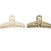 Pince à cheveux plastique marron L11cm