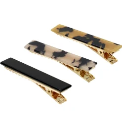 Pince à cheveux x3 motif écaille de tortue L6,5cm < Gifi Outlet