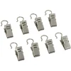 Pince clip métal gris chromé x8 < Gifi Online