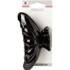 Pince crocodile noir brillant L.12 cm < Gifi