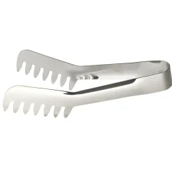 Pince de cuisine en acier gris 3,5x4,5xL19,5cm