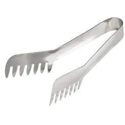 Pince de cuisine en acier gris 3,5x4,5xL19,5cm
