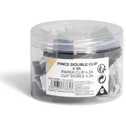 Pince double clip x24 métal < Gifi Clearance
