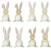 Pince en bois forme lapin de Pâques x12