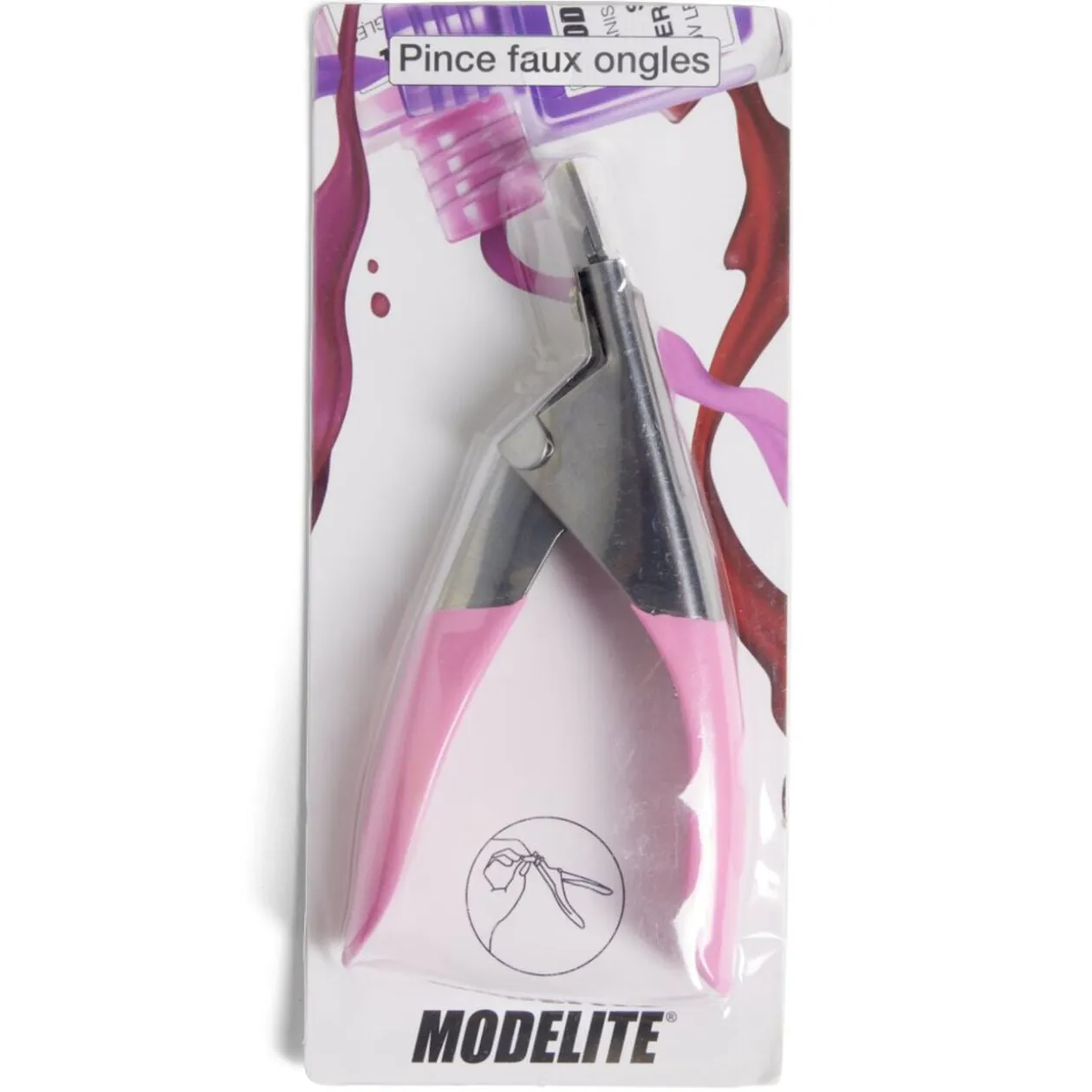 Pince faux ongles en métal L17cm