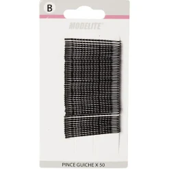 Pince guiche métal noir L.6,5/5,5/4,5 cm x50