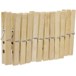 Pince à linge en bambou x12
