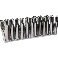Pince à linge inox gris x12 < Gifi New