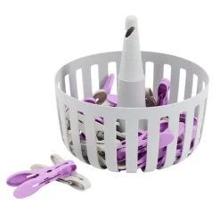 Pince à linge x30 avec panier