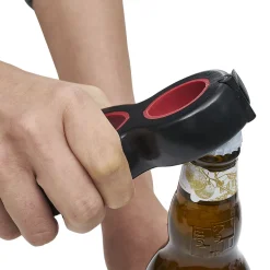 Pince multifonction 6en1 ouvre bouteille et bocal noir et rouge