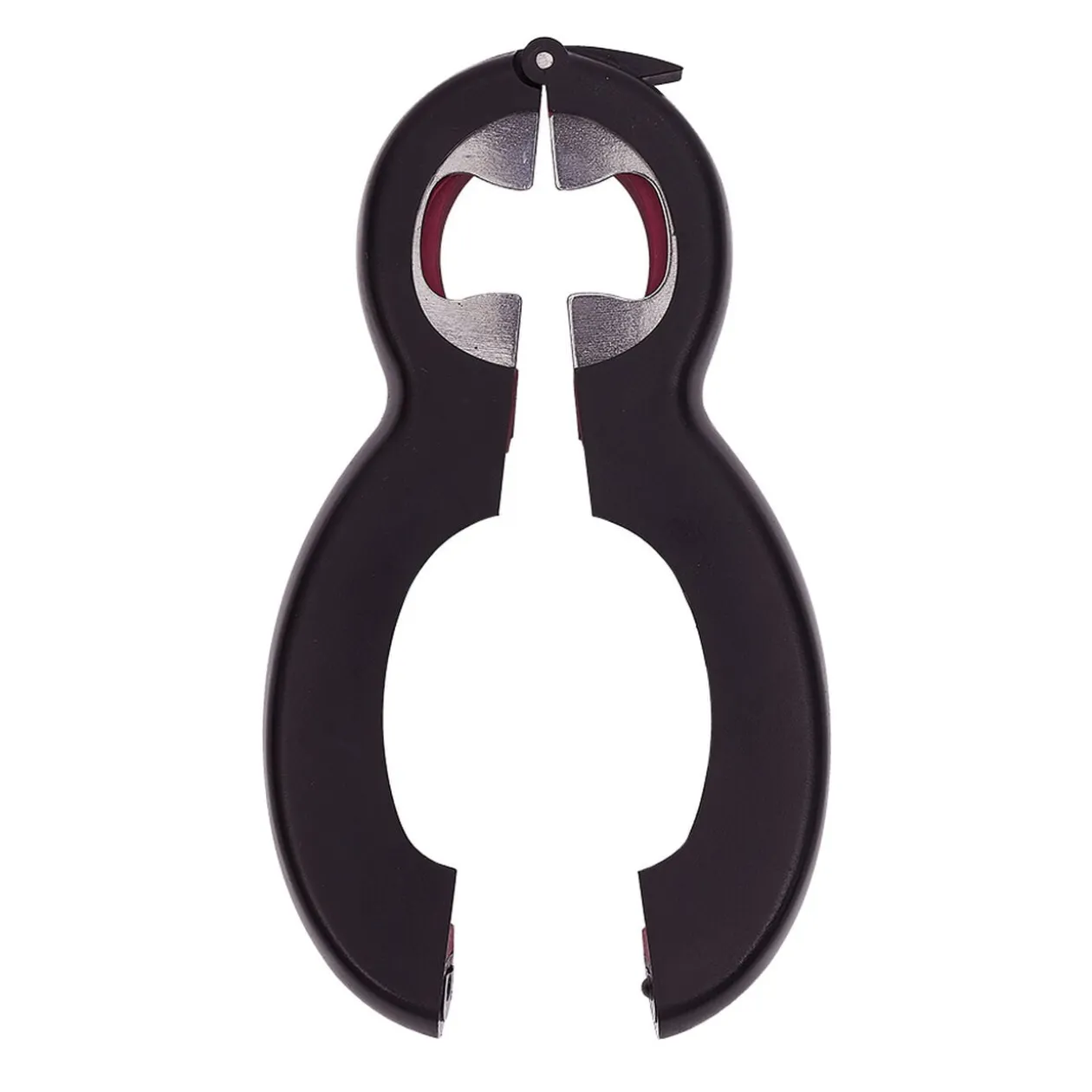 Pince multifonction 6en1 ouvre bouteille et bocal noir et rouge