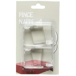 Pince nappe transparent x4 < Gifi Best
