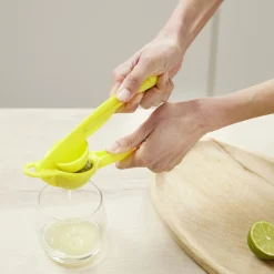 Pince presse citron manuel plastique vert