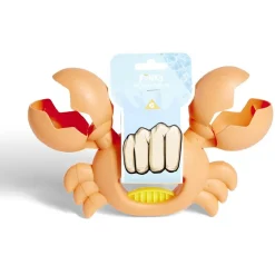 Pince à sable et coquillage forme crabe plastique (2 modèles)